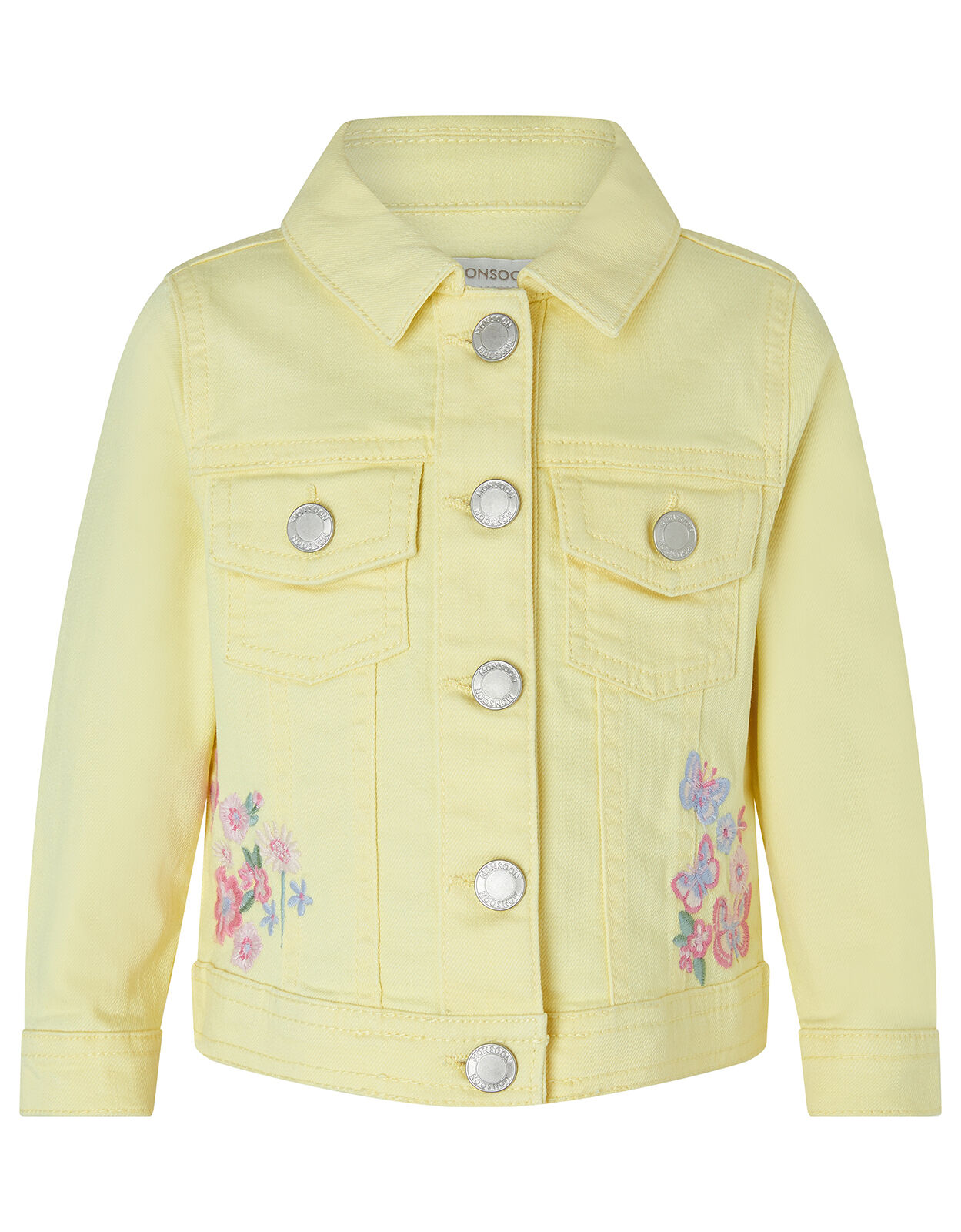 Baby yellow denim jacket deals