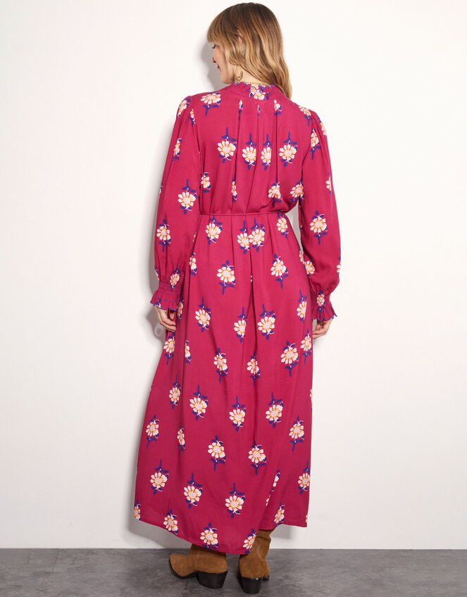 East Stine Floral Print Maxi Dress, Pink (PINK), large
