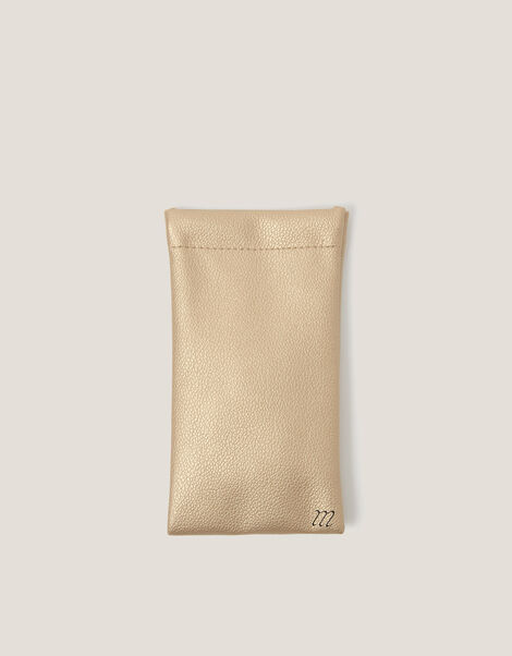 Soft Sunglasses Pouch, Gold (GOLD), large