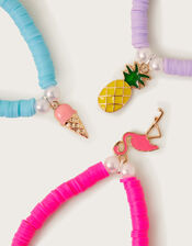 3-Pack Clay Charm Bracelets, , large