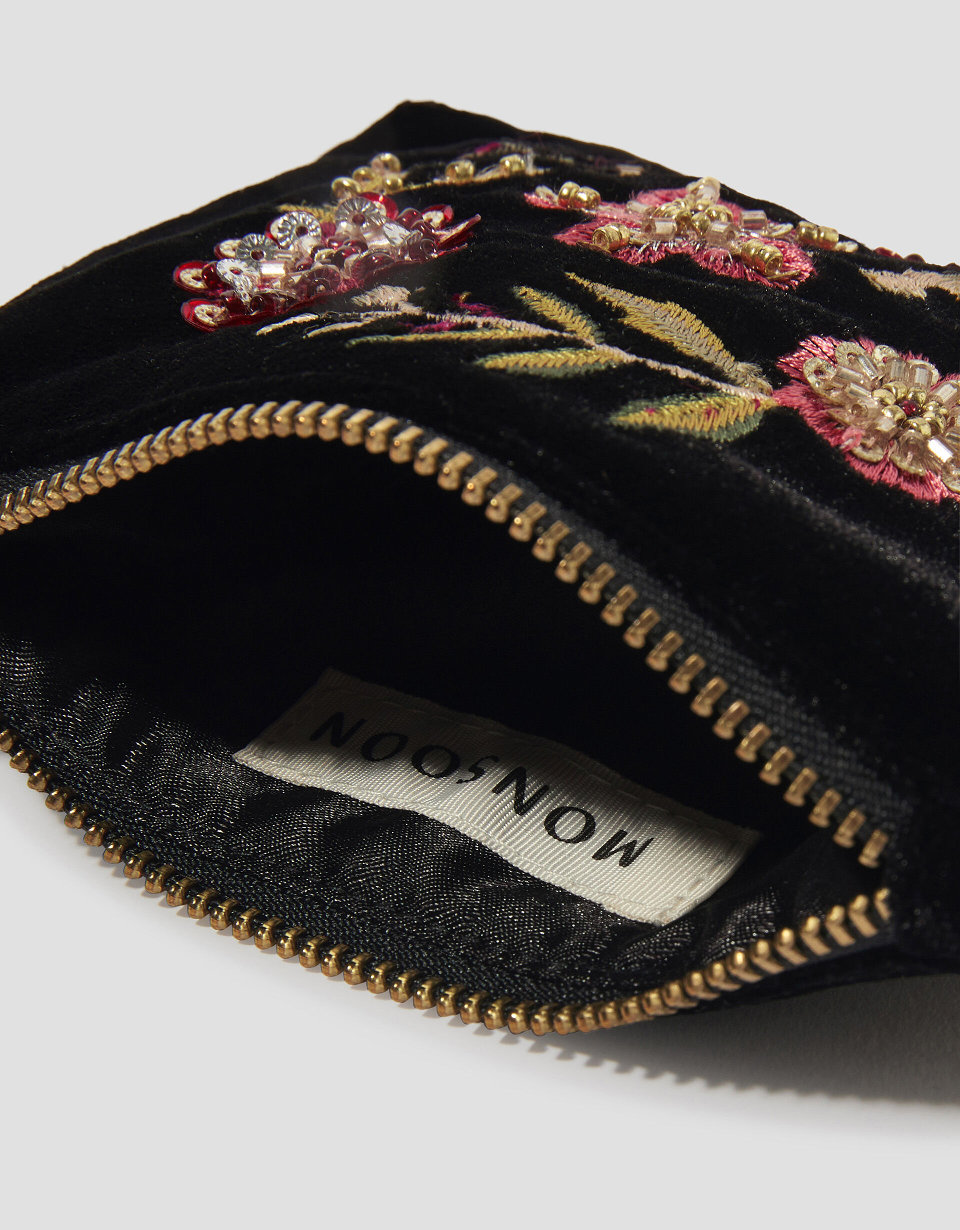 Embellished Zip Coin Purse