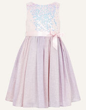 Rainbow Ombre Sequin Dress, Multi (MULTI), large