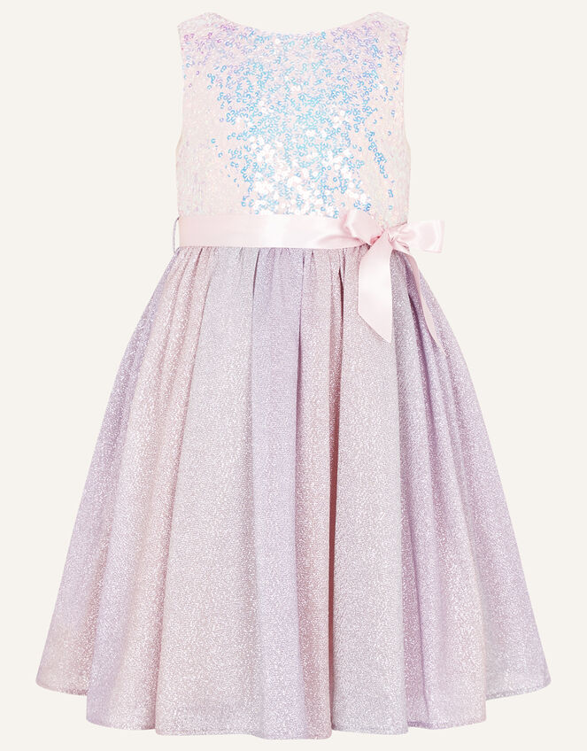 Rainbow Ombre Sequin Dress, Multi (MULTI), large