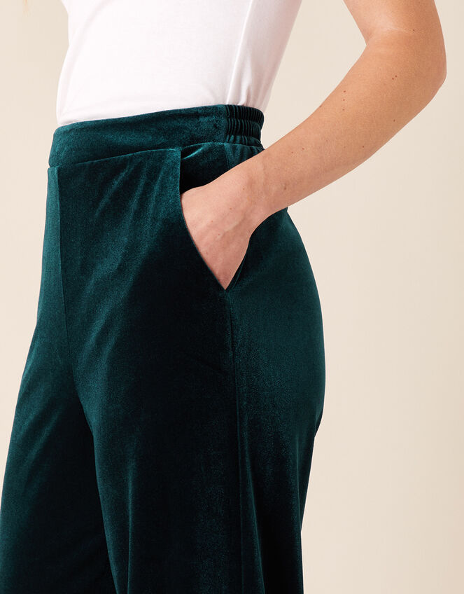 Velvet Joggers, Green (GREEN), large
