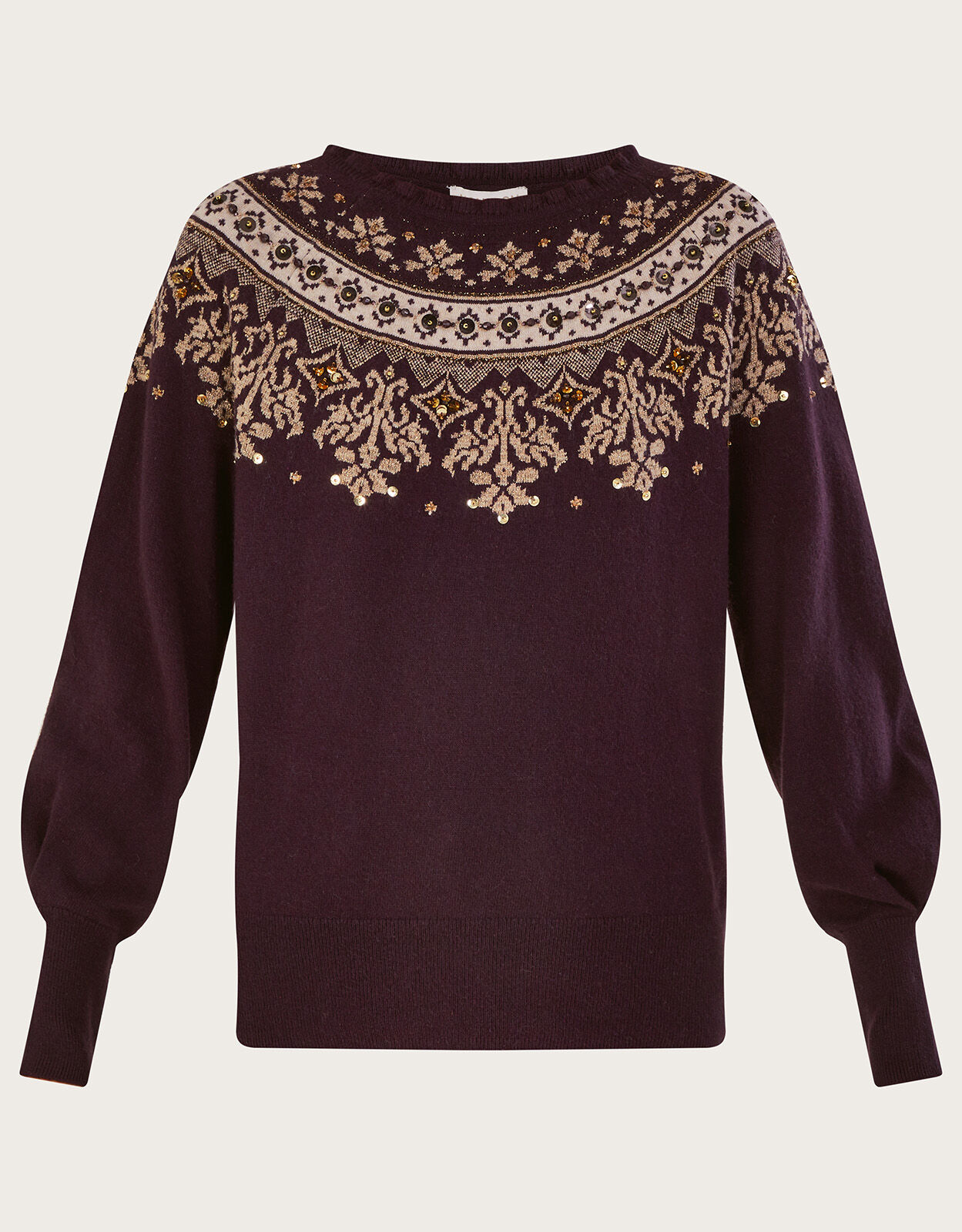 Cotton fairisle clearance jumper