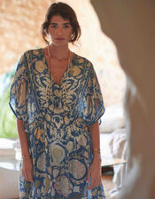 One Hundred Stars Susani Print Kaftan Dress, , large