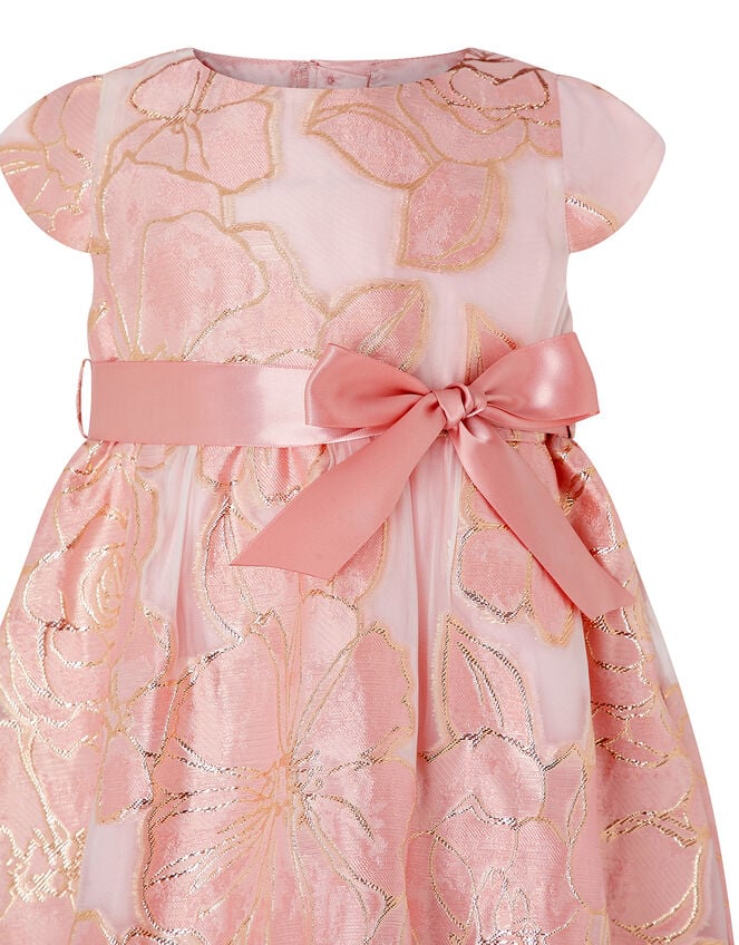 Baby Chelsea Floral Jacquard Dress, Pink (PINK), large