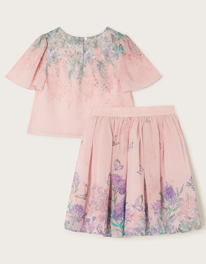 Alium Botanical Top and Skirt Set, Pink (PINK), large