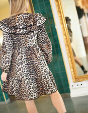 Crās Salvie Leopard Print Mini Dress, Leopard (LEOPARD), large