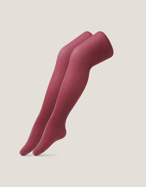 2-Pack Glitter Tights, Red (CHERRY), large