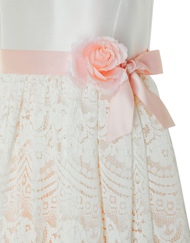 Scalloped Lace Occasion Dress, Pink (PALE PINK), large