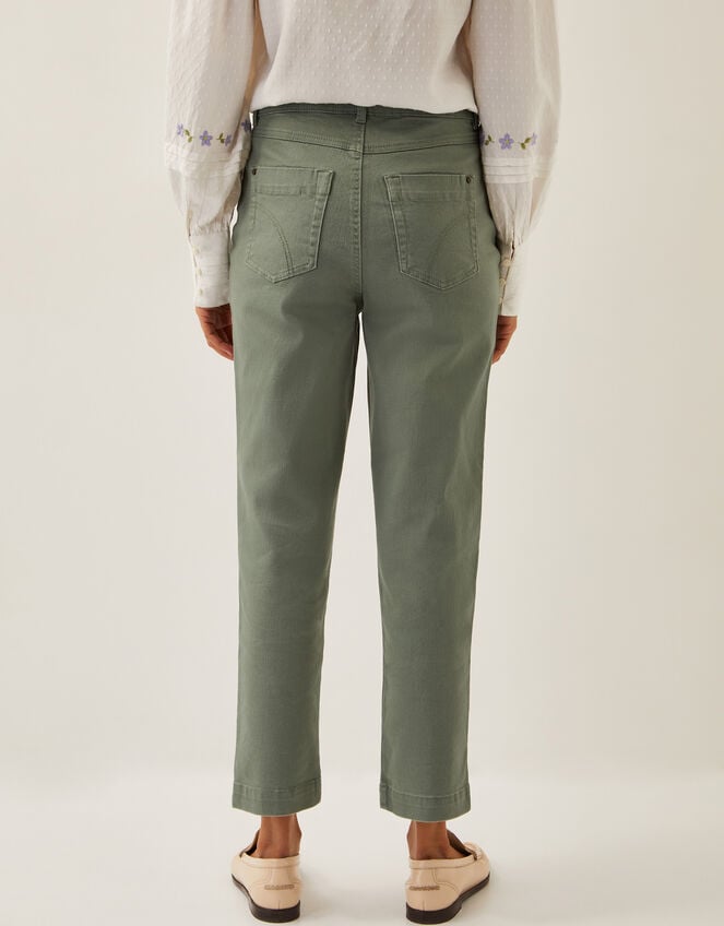 Safaia 7/8 Denim Jeans, Green (KHAKI), large