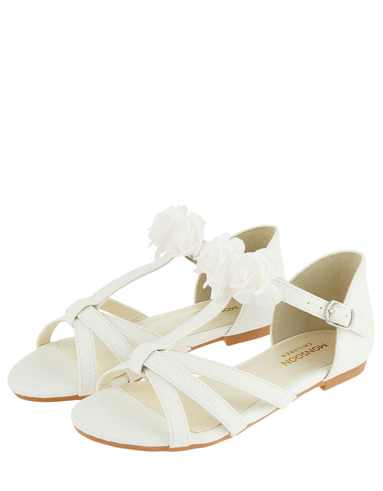 girls ivory sandals