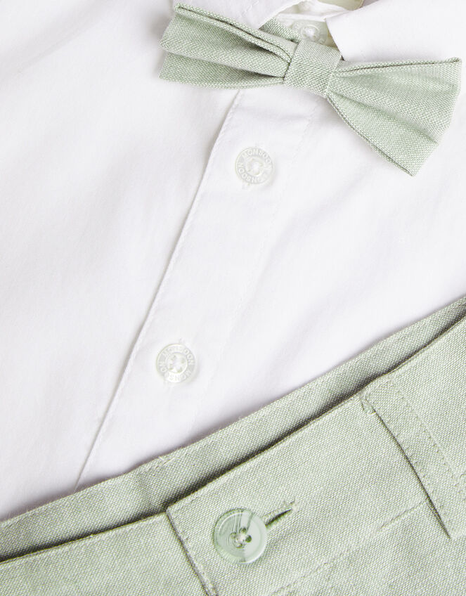Smart Shorts Bowtie and Shirt Set, Green (GREEN), large