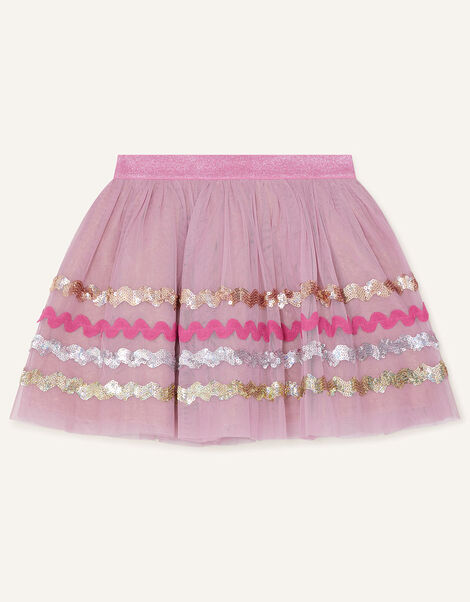 Disco Sequin Wave Skirt Pink, Pink (PINK), large