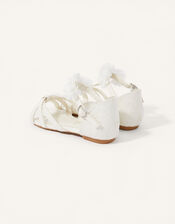 Corsage Sandals, Ivory (IVORY), large