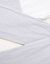 Annette Sparkle Tights, White (WHITE), large