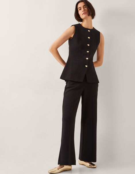 Shelby Pull-On Jersey Trousers, Black (BLACK), large