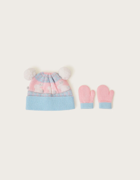 Baby Bunny Fair Isle Hat and Gloves Set, Multi (MULTI), large