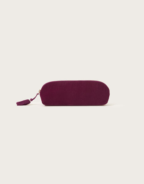 Velvet Tassel Pencil Case, , large