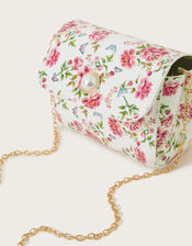 Artisan Rose Print Patent Bag, , large