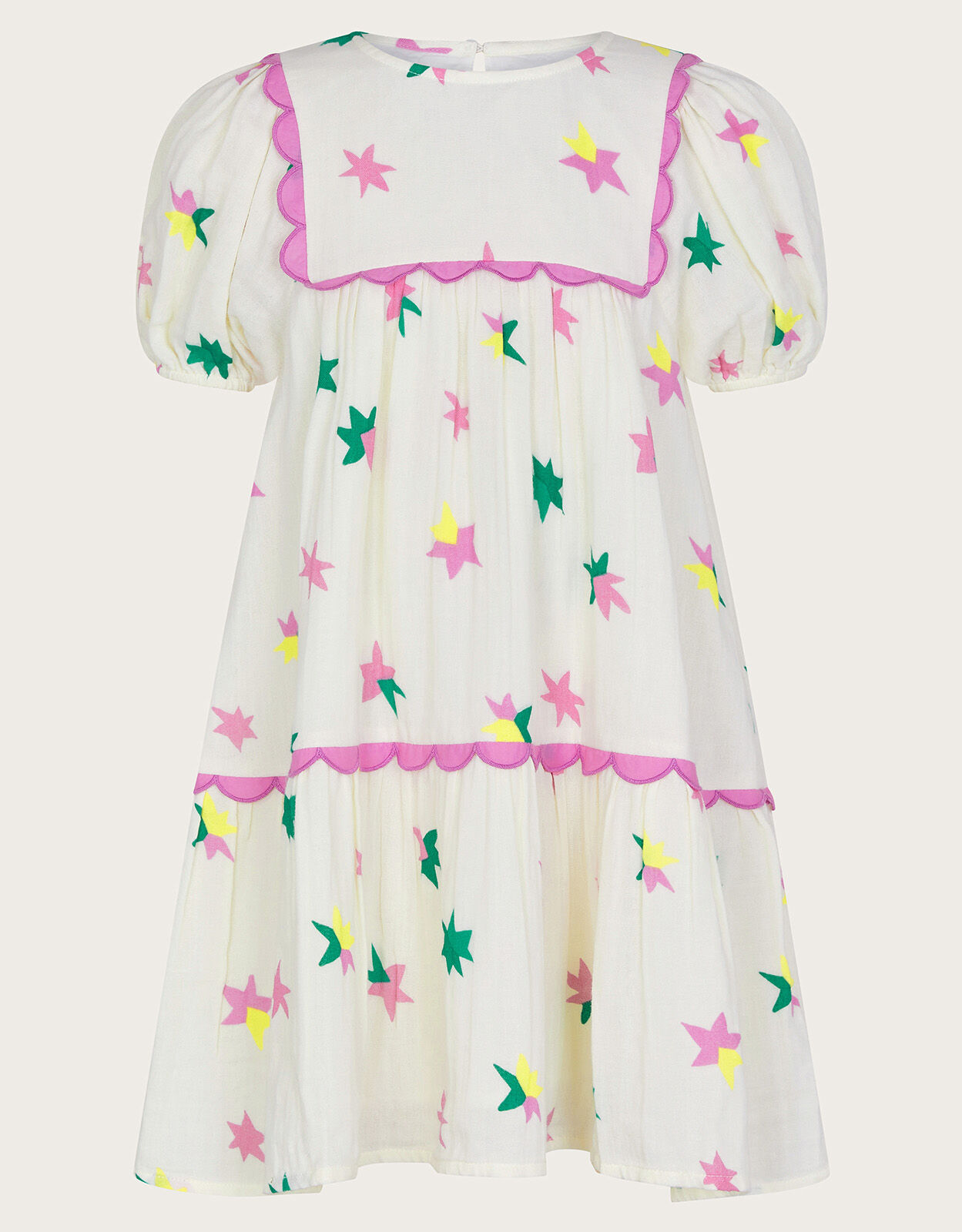 Star Print Dress Ivory