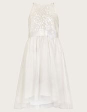 Sequin Truth Bridesmaid Dress, Ivory (IVORY), large