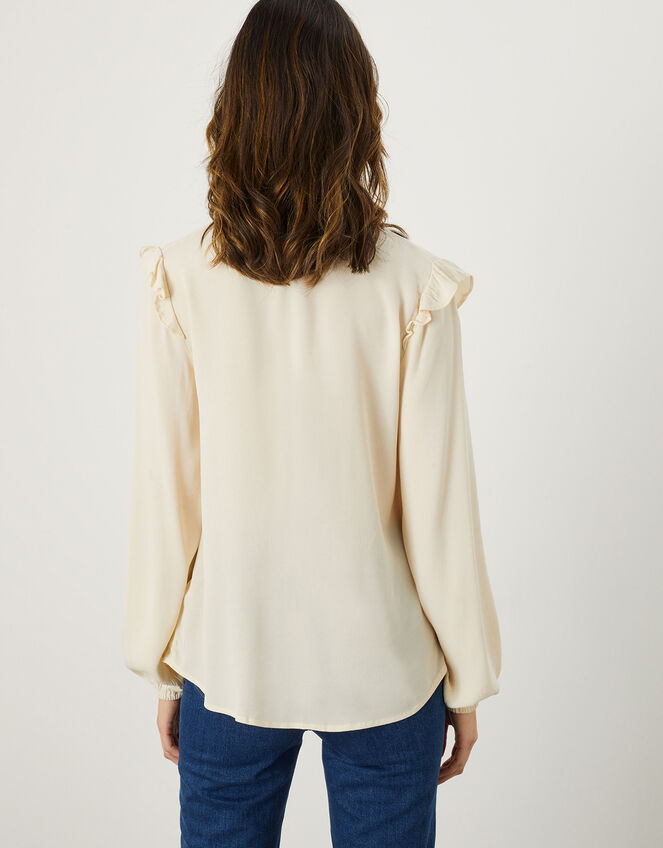 Pussybow Blouse, Cream (CREAM), large