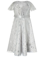 Millie Sequin Party Dress, Silver (SILVER), large