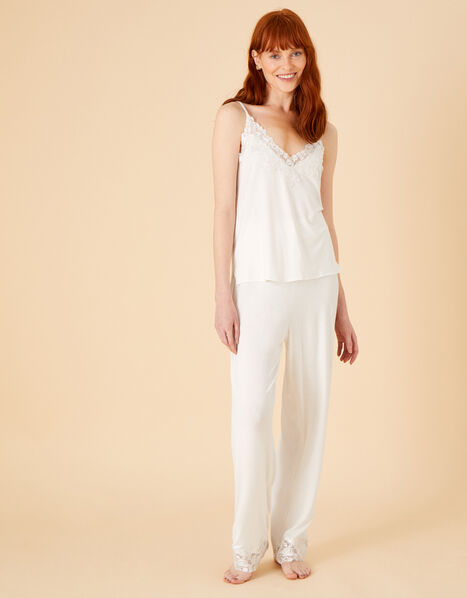 Bridal Lace Pyjama Set Ivory, Ivory (IVORY), large