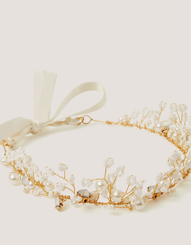 Beaded Tiara Wire Crown, , large