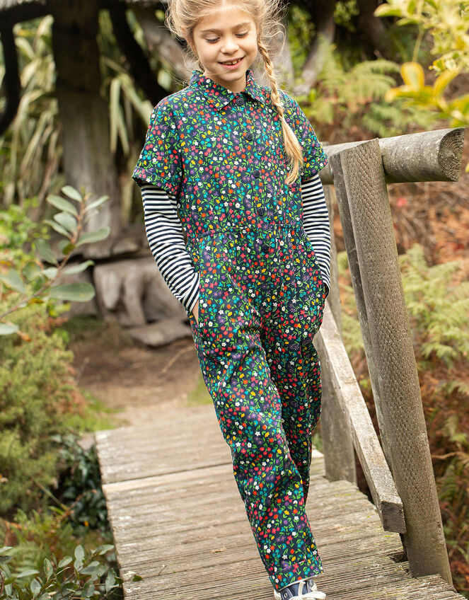 Frugi Bowie Boiler Suit, Blue (NAVY), large