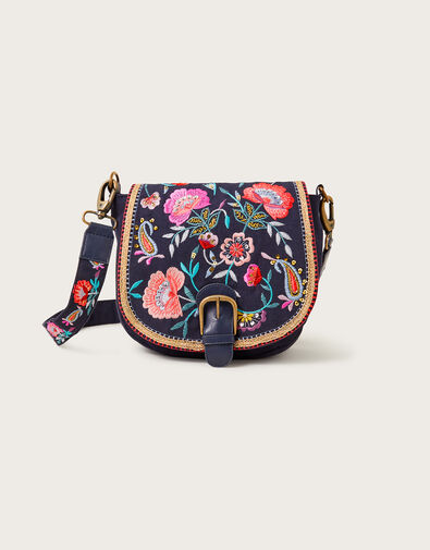 Embroidered Saddle Bag, , large