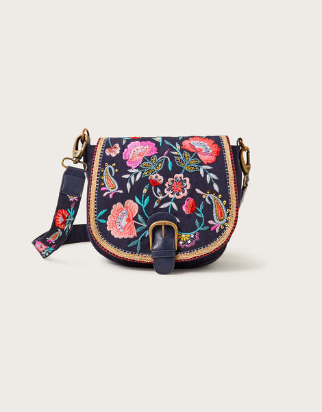 Embroidered Saddle Bag, , large