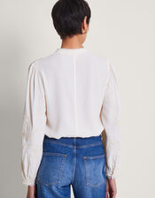 Elsa Embellished Blouse, Ivory (IVORY), large