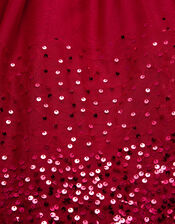 Lana Sequin Prom Dress, Red (RED), large