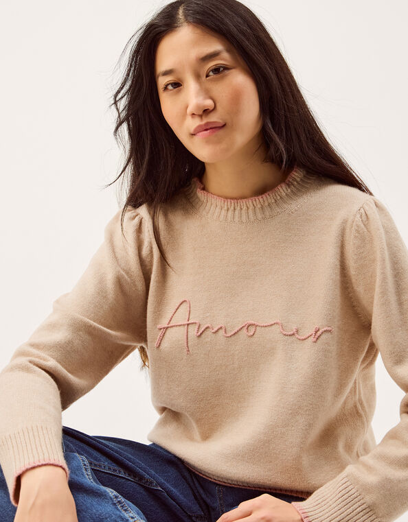 Ami Amour Jumper, Natural (NATURAL), large