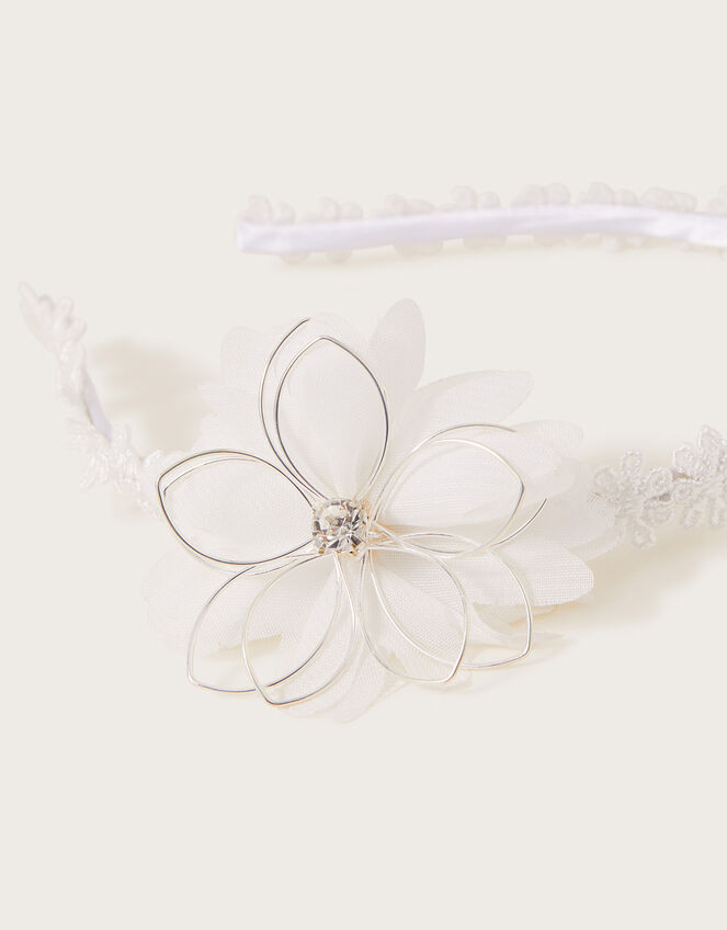 Lace Wire Flower Headband, , large