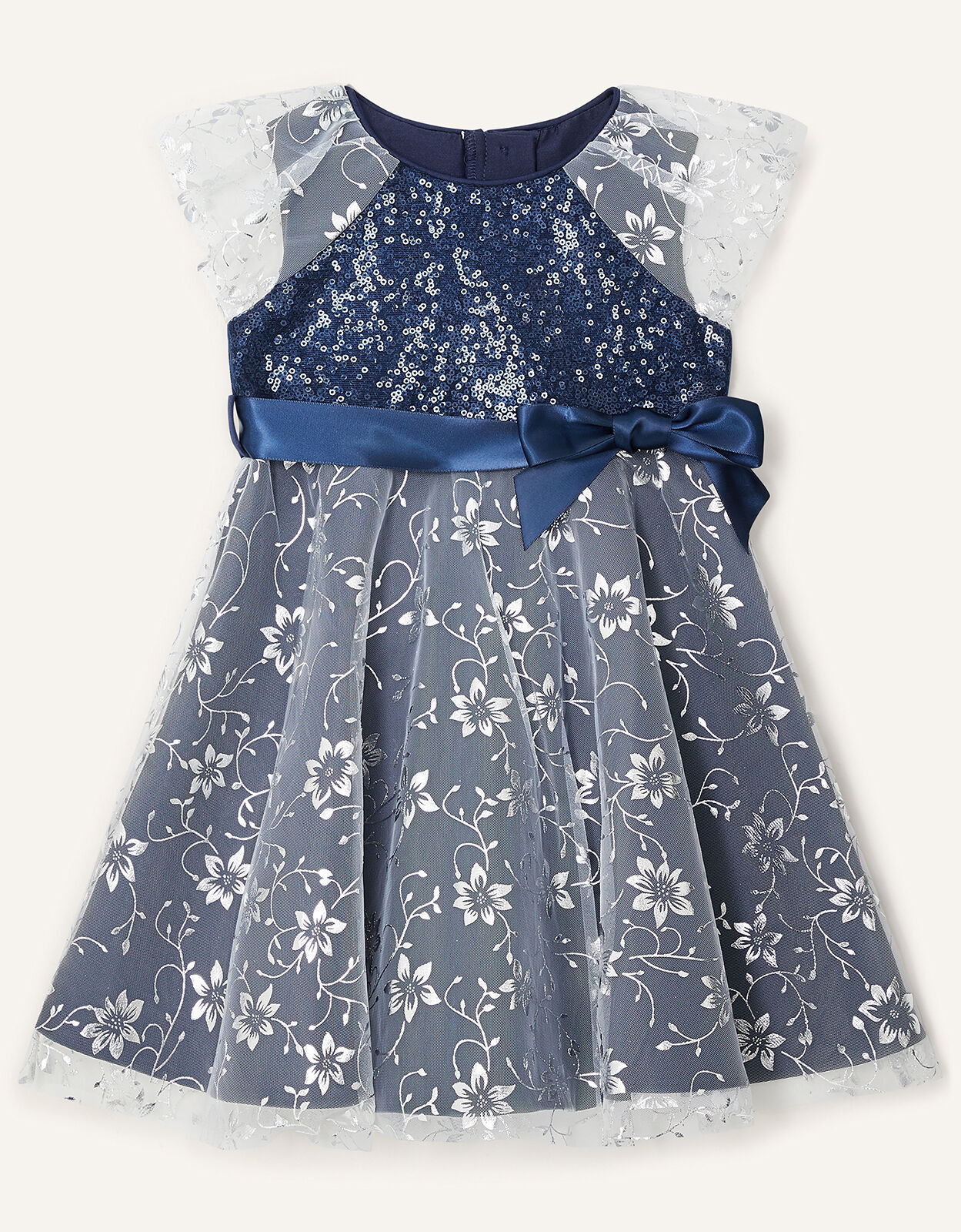 monsoon girls navy dress