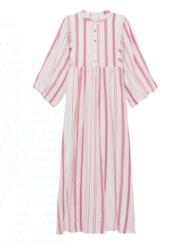 Petite Mendigote Rigo Stripe Tunic Dress, Purple (PURPLE), large