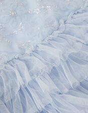 Baby Shikha Embellished Frill Dress, Blue (PALE BLUE), large