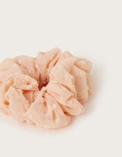 Polka Dot Texture Hair Scrunchie, , large