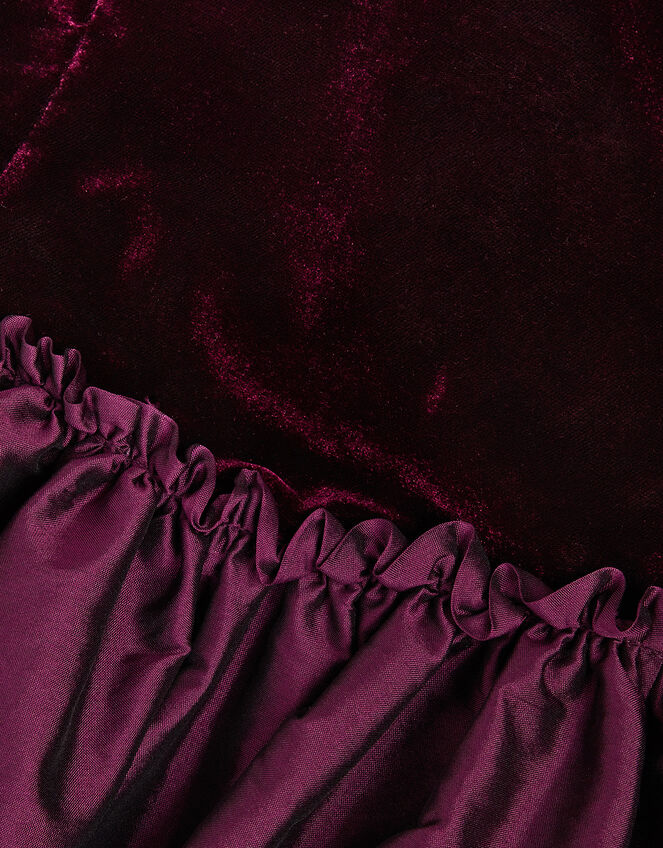 Ohio A-Line Velvet Prom Dress, Purple (PURPLE), large