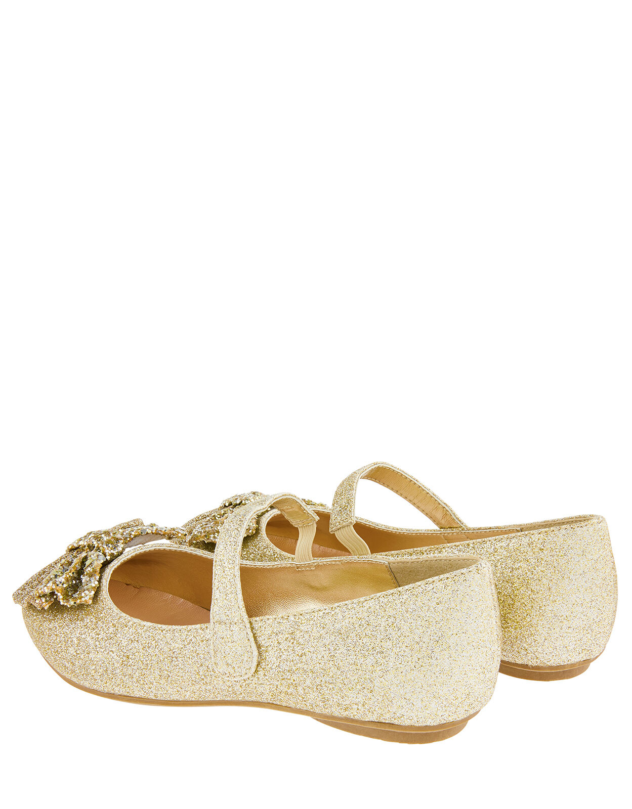 Gold glitter sales ballerina shoes