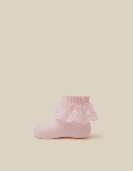 Baby Lace Socks, Pink (PINK), large