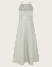 Strappy Sequin High-Low Prom Dress, Green (SAGE), large