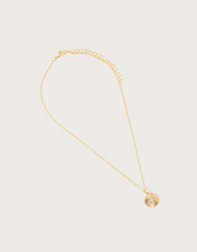 Disc Pendant Necklace, Gold (GOLD), large
