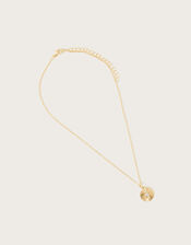 Disc Pendant Necklace, Gold (GOLD), large