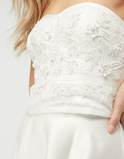 Eugenie Embellished Bridal Corset, Ivory (IVORY), large