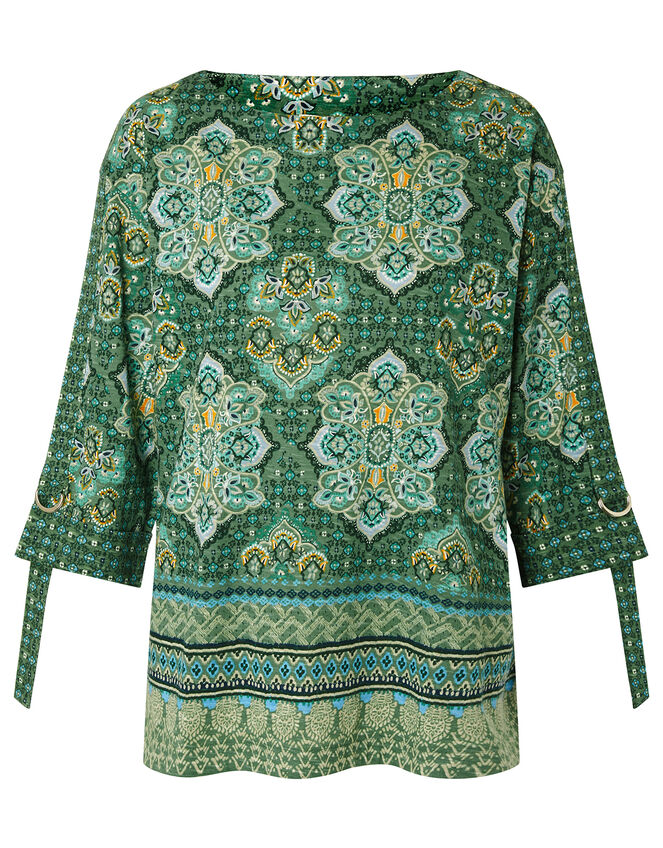 Rowan Heritage Print Top, Green (GREEN), large